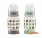 Бутылочка для кормления Beaba Feeding bottle 140ml, цвет PASTEL/dots