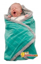 Хлопковое одеяло-конверт Lodger Wrapper Newborn, Lagoon