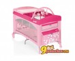 Манеж-кровать Brevi Dolce Sogno, цвет розовый с принтом