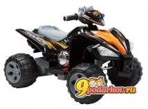 TjaGo Sport-07 электрический квадроцикл аккумуляторного типа, мощность 12 ватт, максимальная скорость 4,5 км/ч, цвет чёрный