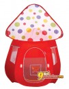 Игровая детская палатка-домик красного цвета Веселый Грибочек (105 х 105 х 140) в комплекте с сумкой