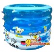 Детский надувной бассейн Мишки (круглый) Mambobaby в комплекте, от 0 до 4 лет