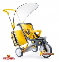 Велосипед-коляска 3 в 1  Italtrike EVOLUTION  yellow, цвет желтый