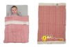Одеяло Lodger Baby Dreamer Acryl 75x100см Baby Pink, цвет розовый с серым