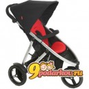 Прогулочная детская коляска Phil and Teds Vibe 2в1 с блоком для новорожденных в комплекте,  цвет черно-красный (Black/Red)