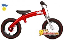 Велобалансир + 2-х колесный велосипед Hobby-bike red со стальной рамой, цвет красный