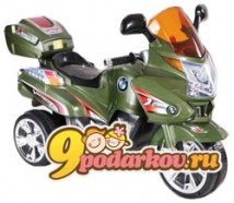 Электромотоцикл для детей от 3 до 6 лет TjaGo VIPER 6v, цвет хакки