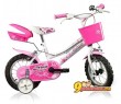 Велосипед Dino Bikes Fantasy 12", цвет розовый с белым