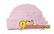 Шапочка BABU Merino Hat Pink/St 6-12, цвет розовый в полоску