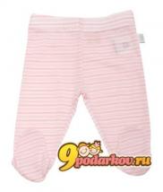Ползунки BABU Merino Legging/Ft Pink/St 0-3, цвет розовый в полоску