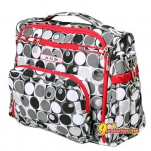 Сумка рюкзак для мамы Ju-Ju-Be B.F.F. MIDNIGHT ECLIPSE, цвет черный с серым и красным