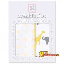 Набор пеленок SwaddleDesigns Swaddle Duo YW Circus Fun, цвет желтый