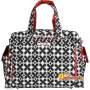 Дорожная сумка или сумка для двойни Ju-Ju-Be Be Prepared CRIMSON KALEIDOSCOPE, цвет черный с белым и красным