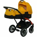 Детская коляска Tako LARET 2 в 1, цвет графит-желтый