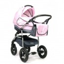 Детская коляска Tako LILA 2 в 1, цвет графит-розовый