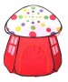 Детская игровая палатка красного цвета Грибок в  комплекте с сумкой (120х120х110 см)