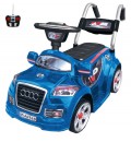Электромобиль с радиоуправлением Audi Mini для детей от 2 до 4 лет цвет синий 6v