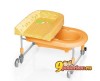Раздвижная ванночка с пеленальным столиком Brevi Bagnotime, цвет серо-оранжевый с рисунком