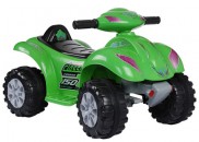 Электроквадроцикл для детей от 2 до 4 лет, цвет зелёный 6v