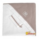 Махровое полотенце с уголком + варежка Red Castle от 0 до 24 месяцев, цвет белый/тауп