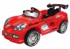 Электромобиль с радиоуправлением и светом фар для детей от 3 до 6 лет Sport-98, цвет красный 6v