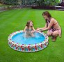 Надувной плавательный бассейн для детей с рисунком Разноцветные драже