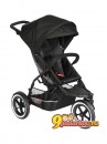 Прогулочная коляска Phil and Teds Dot шириной 59 см. с возможностью установки сидения для второго малыша, Black/Charcoal