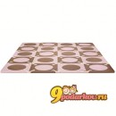 Напольный игровой коврик-пазл Skip Hop Playspot Pink/Brown - 20 квадратов