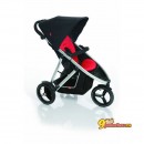 Прогулочная коляска Phil and Teds Vibe v. 2 с возможностью установки сидения для второго ребенка, цвет Black/Red