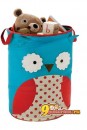 Круглая большая складывающаяся корзина для игрушек skip hop Zoo Hamper - Owl (Сова)