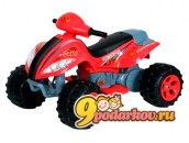 Электроквадроцикл TjaGo Powerful для детей от 3 до 6 лет, с аккумулятором 6V 7A/h, цвет красный