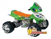 Квадроцикл TjaGo Magic-35 для детей от 3 до 8 лет, аккумулятор 2х6 вольт, мощность мотора 12 ватт, цвет зеленый