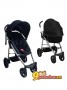 Прогулочная коляска Smart 2в1 Phil and Teds  с блоком-люлькой для новорожденных, цвет  черный