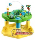 Игровой центр Evenflo ExerSaucer Bounce & Learn Zoo Friends, цвет зеленый с желтым