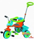 Детский трехколесный велосипед Italtrike Gioca Comfort, цвет оранжево-зелено-голубой