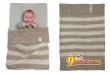 Одеяло Lodger Baby Dreamer Acryl 75x100см Haze Stripe, цвет серый с полосками