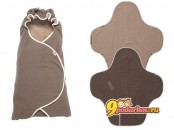 Одеяло-конверт Lodger Wrapper Motion Fleece Buffalo, цвет серый