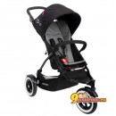 Прогулочная детская коляска Phil and Teds Dot 2в1 с блоком для новорожденных в комплекте,  цвет черно-серый (Black/Charcoal)