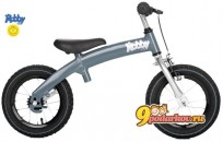 Велобалансир + 2-х колесный велосипед Hobby-bike grey silver со стальной рамой, цвет светло-серый