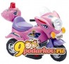 Электромотоцикл для детей от 2 до 4 лет TjaGo MINI POLICE, 6v,  цвет розовый
