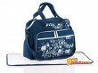 Сумка Brevi Baby Bag polycotton, цвет синий с белым рисунком