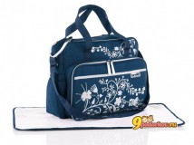 Сумка Brevi Baby Bag polycotton, цвет синий с белым рисунком