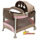 Манеж-кровать Evenflo BabySuite Premier Betina, цвет коричневый с розовым