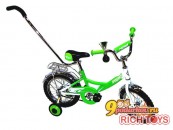 Велосипед 2-х колесный Saturn RAPID-FA 14", цвет зеленый