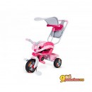 Трехколесный детский велосипед с ручкой Smoby Baby Driver Confort, цвет розовый