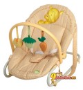 Кресло-шезлонг Happy Baby Woody Golden с игрушкой, цвет желтый