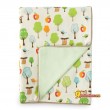 Мягкое плюшевое одеяло Skip Hop Nursery Blanket Treetop Friends, цвет белый с разноцветными деревьями