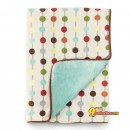 Мягкое плюшевое одеяло Skip Hop Nursery Blanket Mod Dot, цвет белый с точками