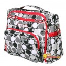 Сумка рюкзак для мамы Ju-Ju-Be B.F.F. MIDNIGHT ECLIPSE, цвет черный с серым и красным