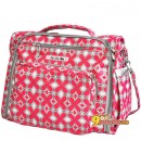 Сумка рюкзак для мамы Ju-Ju-Be B.F.F.  PINK PINWHEELS, цвет розовый с серым